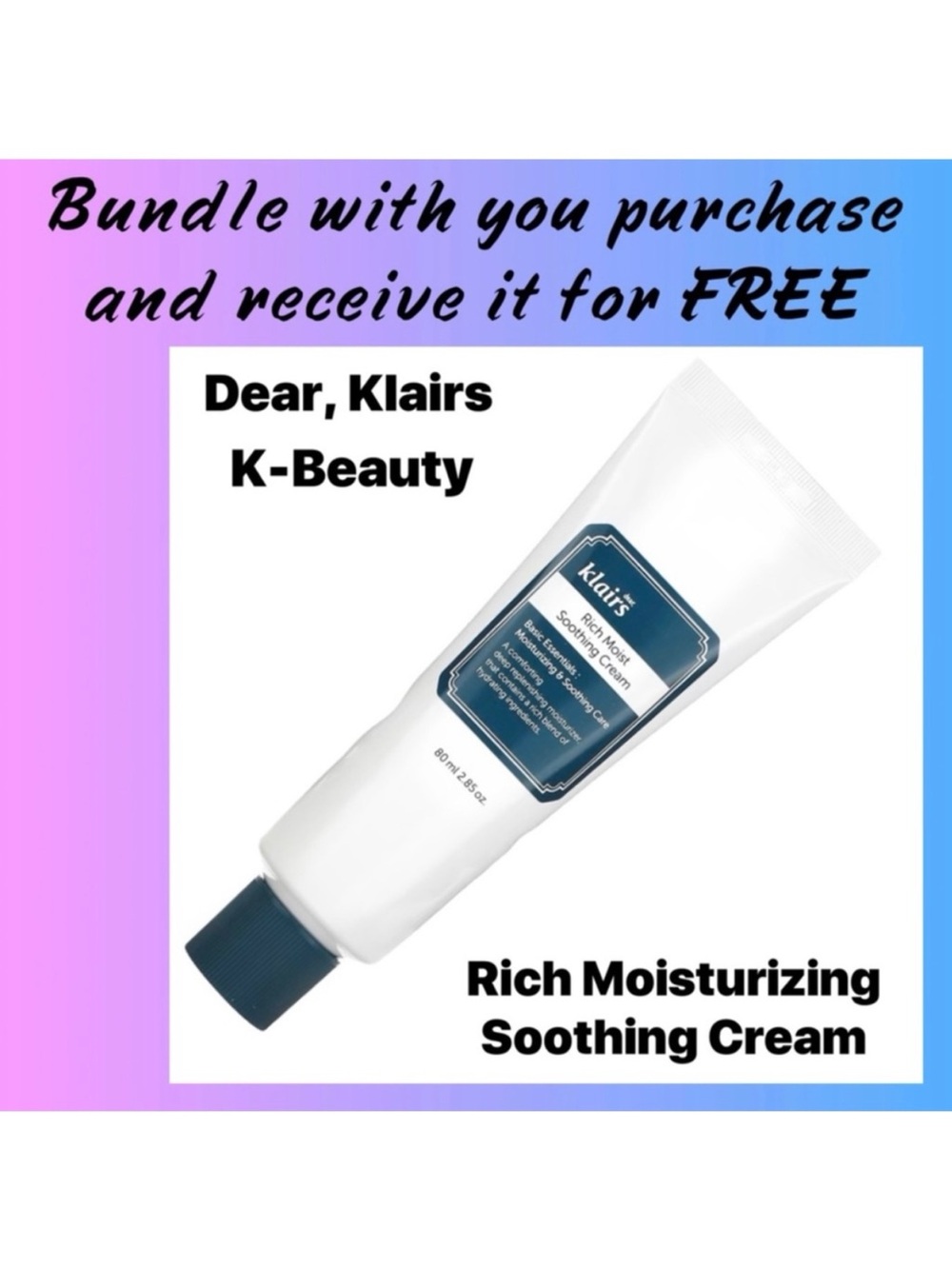 Moisturizer Soothing Cream